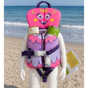 Speedo Infant Life Jacket Vest Pink Purple US Coast Guard Approved Up to 30 lbs